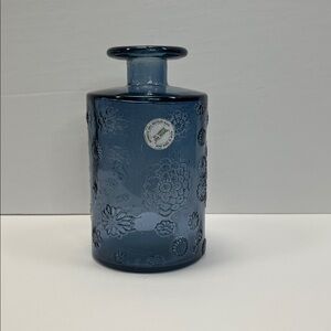 Vidrios San Miguel blue 100% Recycled Glass Bottle Vase Jar floral